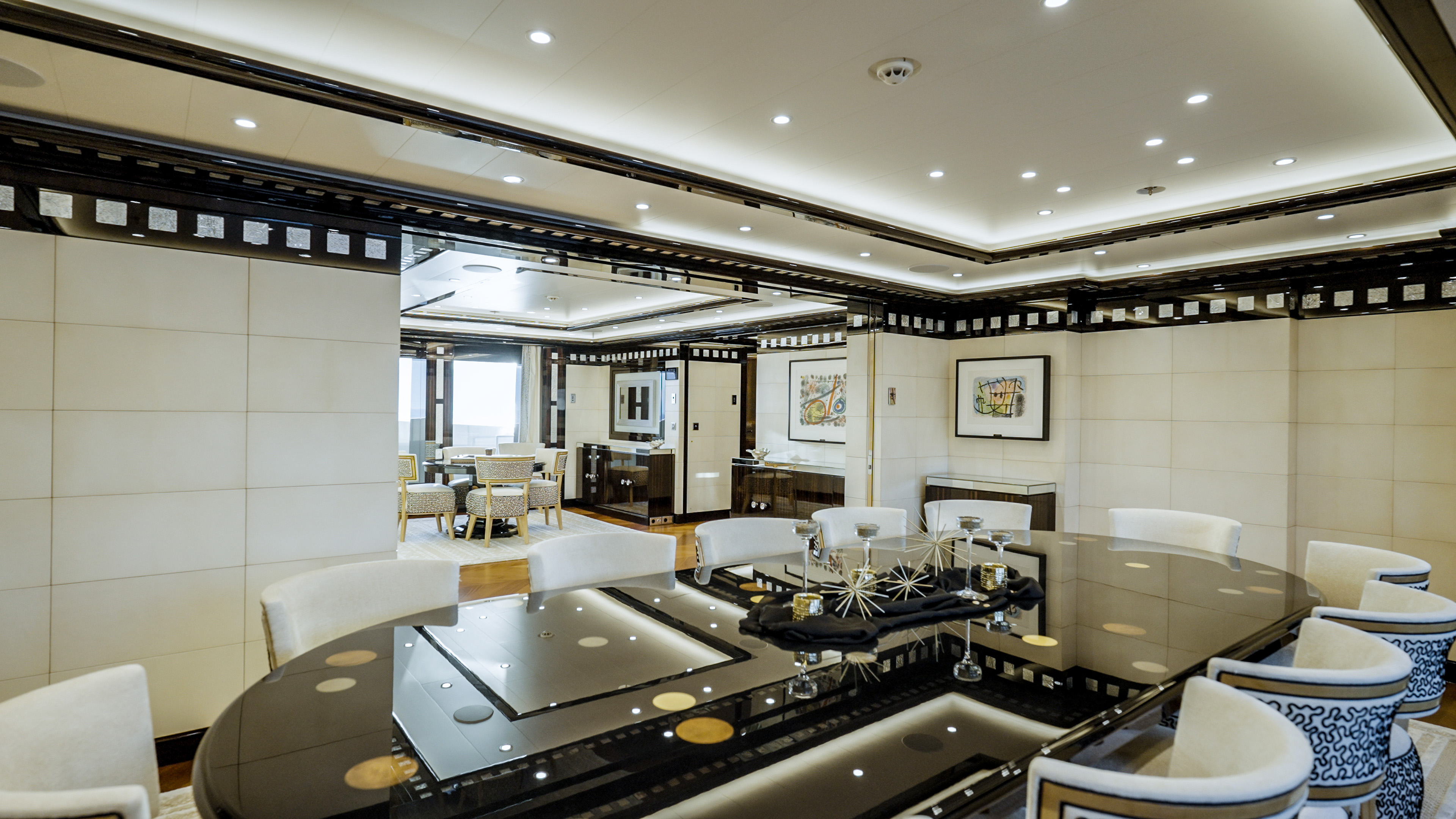 Formal Dining Room with custom table for 12 guests