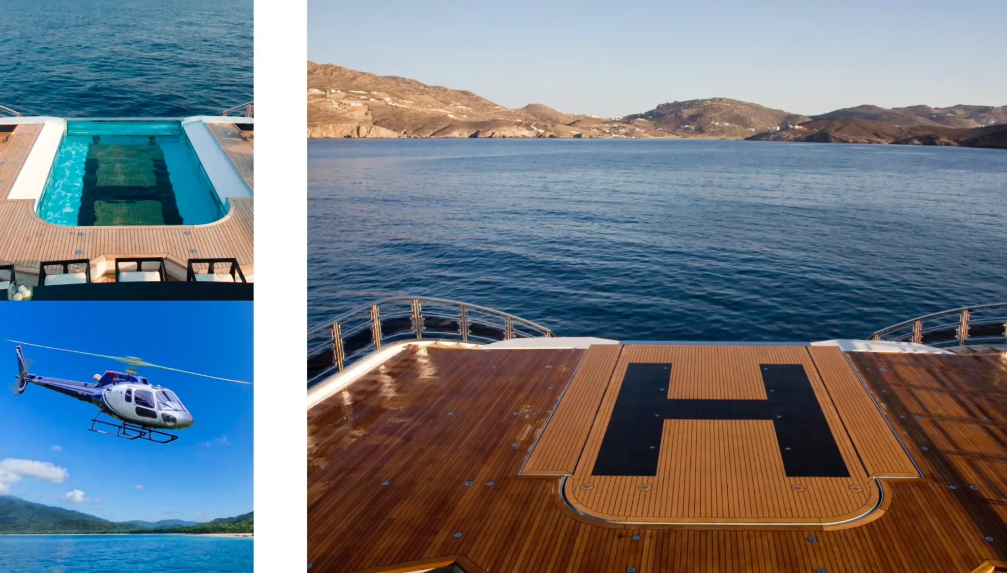ALFA NERO infinity pool and helipad transformation - 2007 Oceanco brochure
